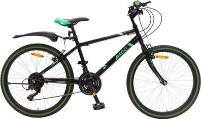 Amigo Rock Mountainbike 26 Zoll Für Jungen & Mädchen Mit 18 Gängen Schwarz/ Grün