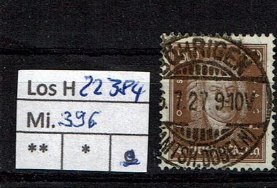 Los H22385: Deutsches Reich Mi. 397, gest.