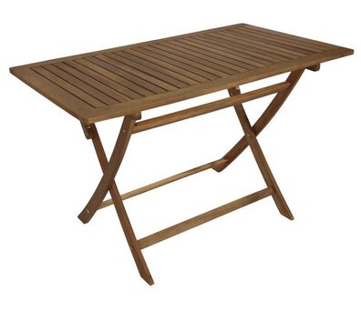 Klapptisch Gartentisch Holztisch klappbar 70 x 120 cm aus Akazienholz