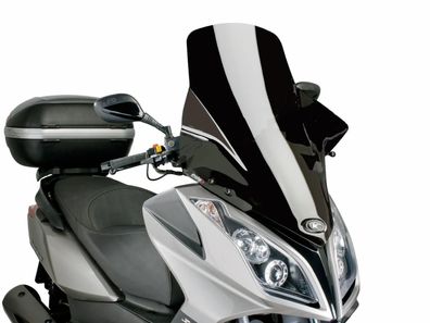 Windschild Puig V-Tech Line Touring schwarz für Kymco Downtown 125i, 300i ABS 09-14