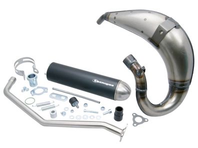 Auspuff Tecnigas E-NOX Steel für Derbi Senda (00-), Aprilia RX/ SX, Gilera RCR/ SMT