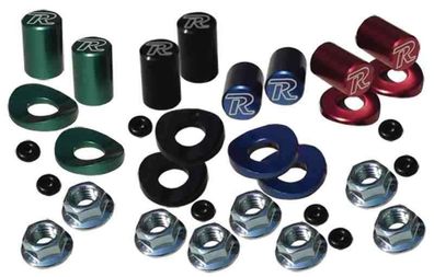 Valve Cap & Rim Lock Spacer Kit Application: Honda, Yamaha, Suzuki, Kawasaki, KT