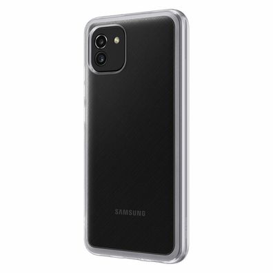 Samsung Galaxy A03 Soft Clear Cover schwarz EF-QA036TBEGEU