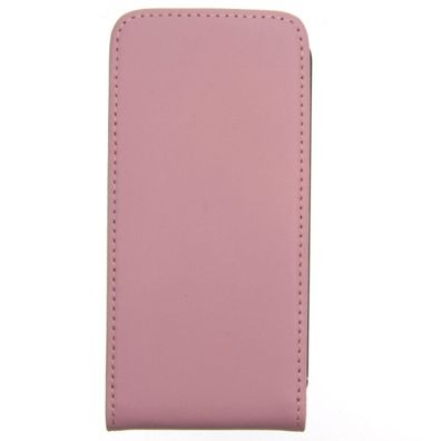 Slim Leder Flip Hülle für iPhone 4/4s - rosa