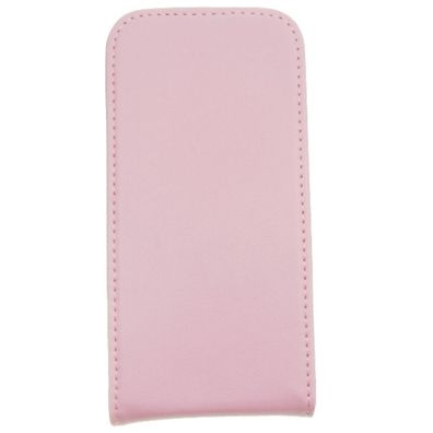 Slim Leder Flip Hülle Galaxy S4 mini - Pink