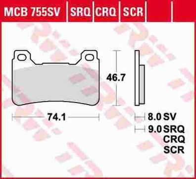 MCB755SV Bremsbelag Honda 600 CBR 800 VFR 1000 CB 1000 CBR 04 - 14