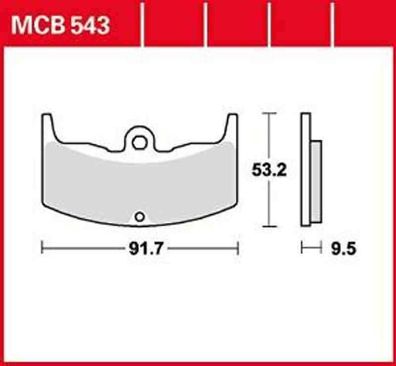 MCB543 Bremsbelag Honda CBX 400 CBX 550 82-87