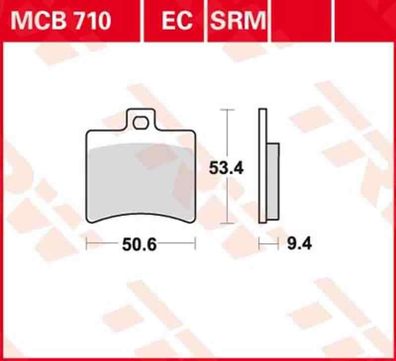 MCB710EC Bremsbelag Aprilia Benelli Beta Derbi Hyosung Malaguti TGB