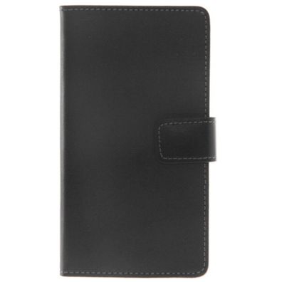 Slim Leder Book Case Sony Xperia Z1 - schwarz