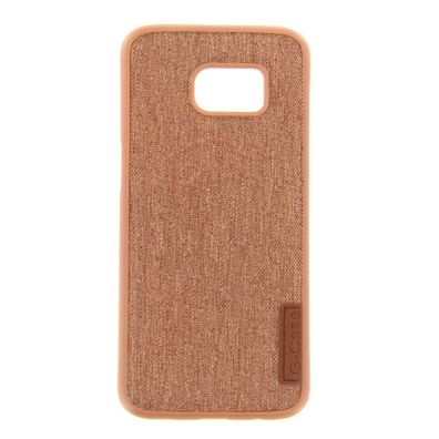 Silicone Case Textile for Samsung S7 Edge brown