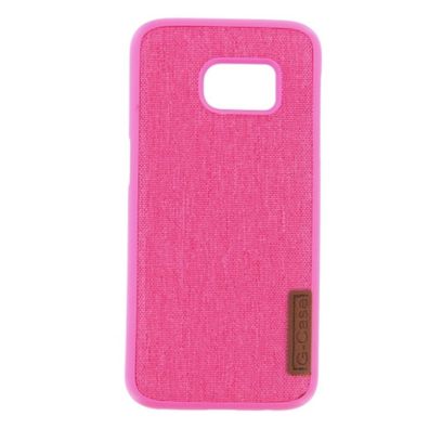 Silicone Case Textile for Samsung S7 pink