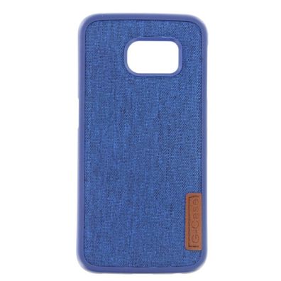 Silicone Case Textile for Samsung S6 Edge blue