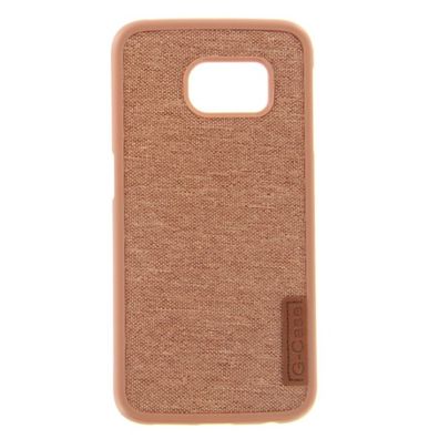 Silicone Case Textile for Samsung S6 Edge brown