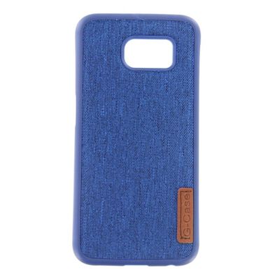 Silicone Case Textile for Samsung S6 blue