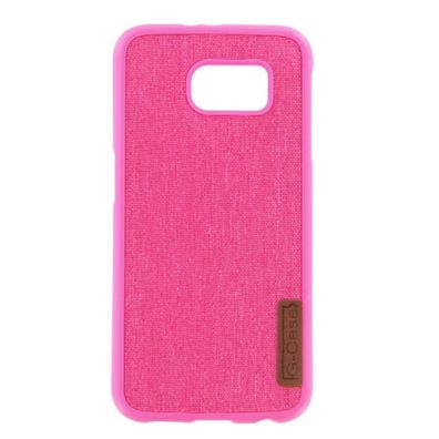 Silicone Case Textile for Samsung S6 pink