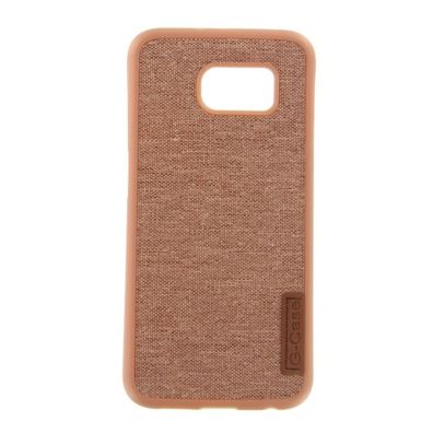 Silicone Case Textile for Samsung S6 brown