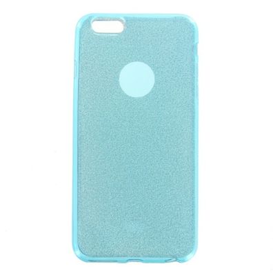 TPU Case Glitter IPhone 6 / 6S Plus blau