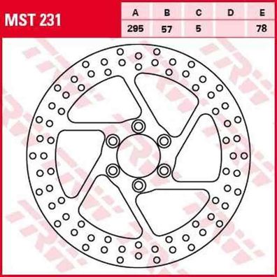MST231 Bremsscheibe starr Suzuki VS Intruder 600 750 800 1400 87 - 00