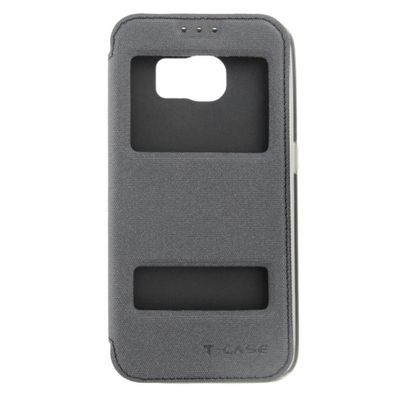 T-CASE Lux Magnet Flip Schutzhülle Samsung Galaxy S6 schwarz