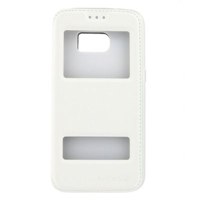 T-CASE Lux Magnet Flip Schutzhülle Samsung Galaxy S7 weiß