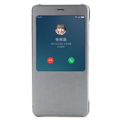 Xiaomi View Flip / Hülle / Case / Tasche / Redmi Note 4 Silber (Asia Blister)