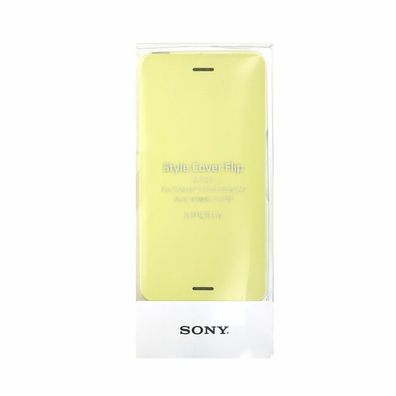 Sony Style Schutzhülle Flip SCR58 Xperia X grün / gold
