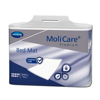 192x MoliCare® Premium Bed Mat 9 Tropfen 9 Tropfen 60x60 | Packung (15 Stück)