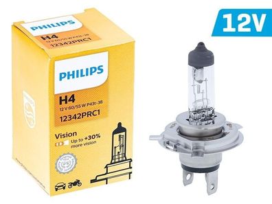 Glühlampe Philips H4 12V 60/55W P43t Vision + 30%