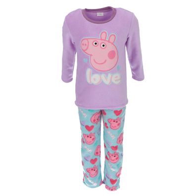 Peppa Pig Korallen-Fleece Pyjama – Kuscheliger Schlafanzug für kleine Fans