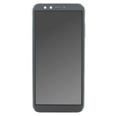 OEM Displayeinheit + Rahmen für Huawei Honor 9 Lite grau, ohne Logo