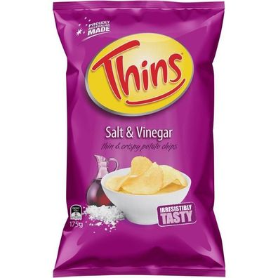 Thins Salt & Vinegar Chips 175 g