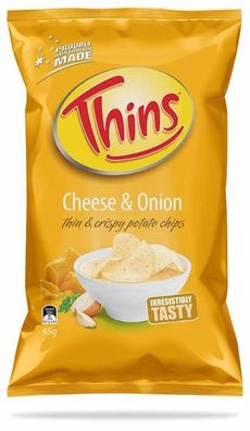 Thins Cheese & Onion Chips 45 g