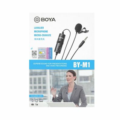 Boya BY-M1 Lavaliermikrofon schwarz