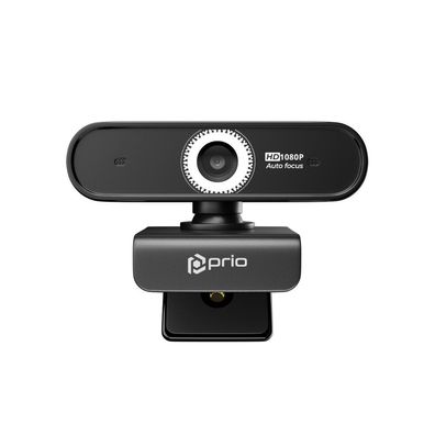 prio Full HD 1080P Autofokus Webcam schwarz