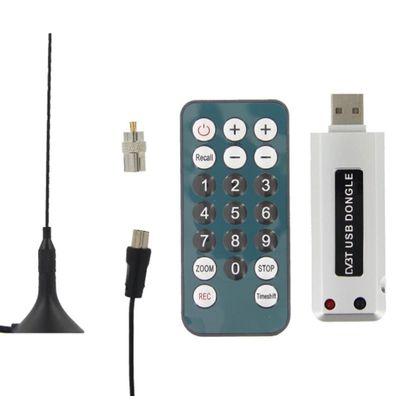 USB DVB-T Empfänger inkl. 28 dB DVB-T-Antenne