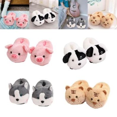 Sube Tiere Hausschuhe Winter Warm Erwachsene Zuhause Schuhe Rutschfest