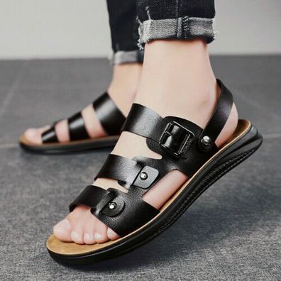 Sommer Herren Schuh Outdoor Hausschuhe Sandalen Schnalle Casual Sandalen