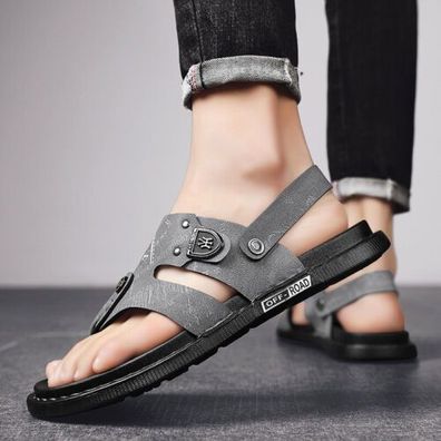 Sommer Herren Open Toe Outdoor Slipper Beach Sandalen Schuhe Freizeit Mode