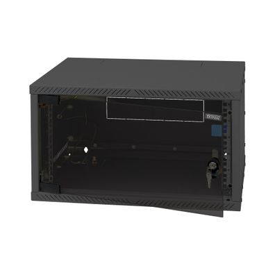 Triton RXA-06-AS4-BAX-A1 19Zoll Wandschrank 6HE, 550x400mm, zerlegbar, schwarz