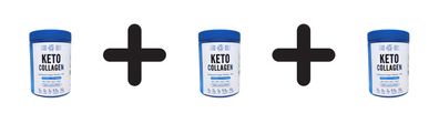 3 x Keto Collagen, Unflavoured - 325g