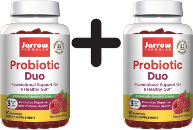 2 x Probiotic Duo, Raspberry - 60 gummies