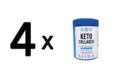 4 x Keto Collagen, Unflavoured - 325g