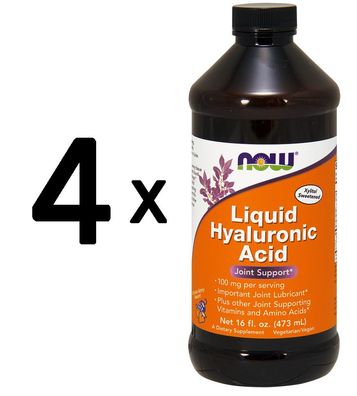 4 x Liquid Hyaluronic Acid - 473 ml.