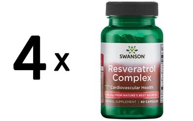4 x Resveratrol Complex - 60 caps