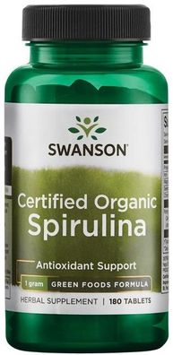 Spirulina, Certified Organic - 180 tabs