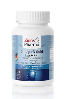 Omega-3 Gold, Brain Edition - 30 caps