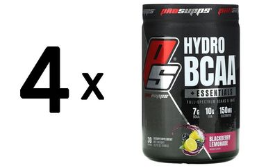 4 x Hydro BCAA, Blackberry Lemonade - 435g