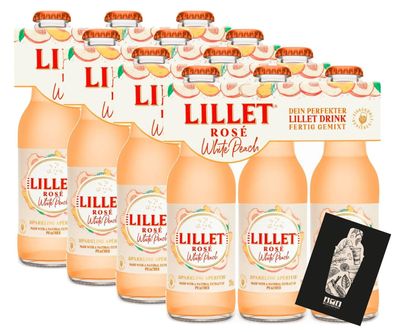 Lillet Rose White Peach ready to drink Mischgetränk 12er Set - 12x 200ml (10,3%