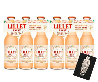 Lillet Rose White Peach ready to drink Mischgetränk 6er Set - 6x 200ml (10,3% v