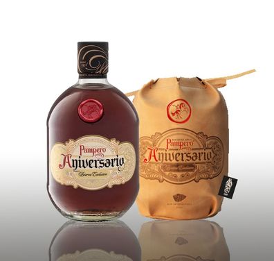 Ron Pampero Aniversario Rum aus Venezuela in Kunstledertasche 0,7l (40% vol.)in